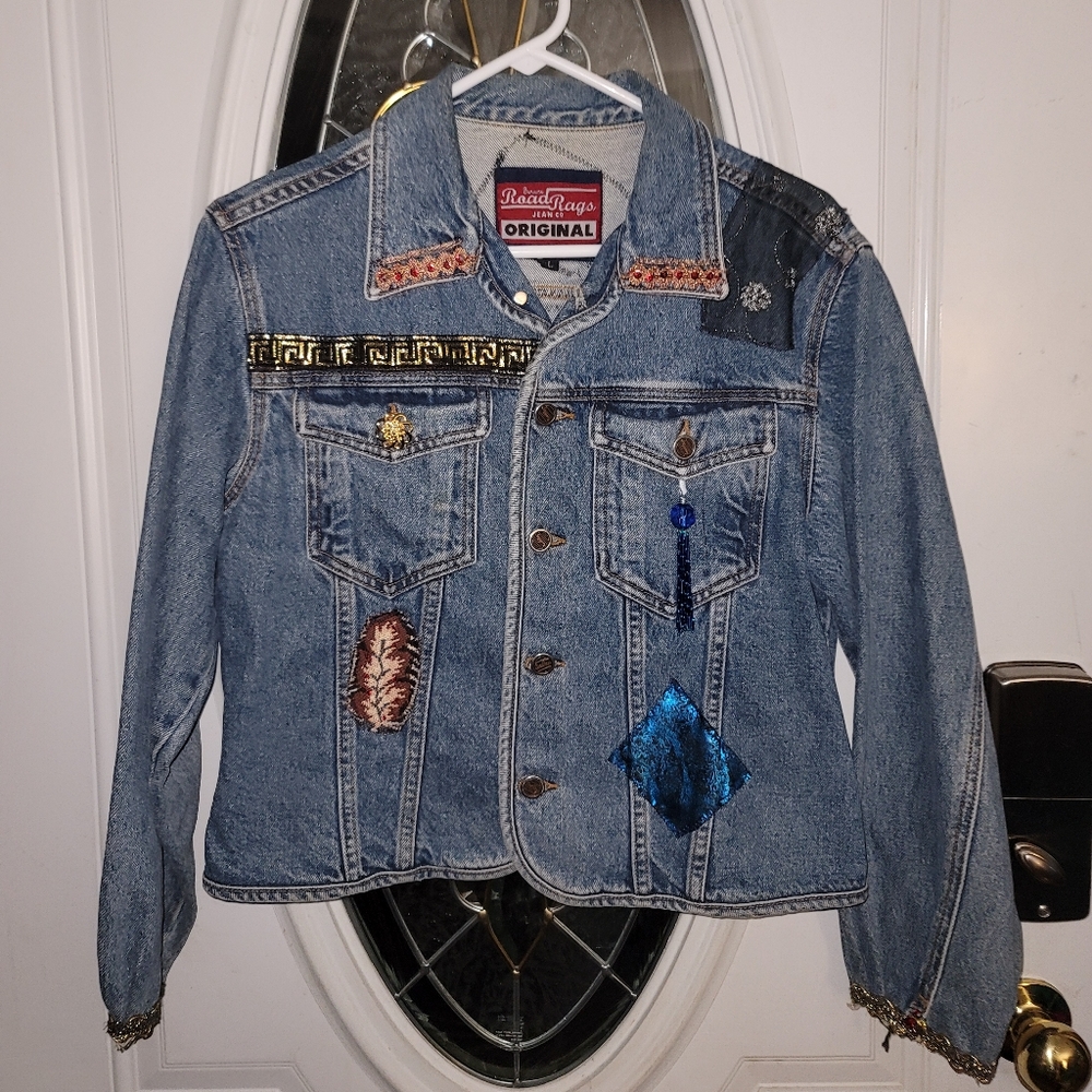 EUC Vntg Road Rags Cropped Denim Jean Jacket